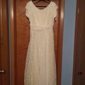 RARE True Vintage 1950 1960 Lace Wedding Dress 10